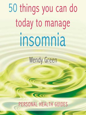 cover image of 50 Things You Can Do Today to Manage Insomnia